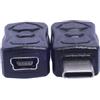 Shuade Mini USB femmina a tipo C maschio convertitore adattatore di conversione nero supporto 5V2A ricarica e trasferimento dati 480Mbps connettori convertitore supporto ricarica trasferimento dati
