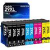 Ondula 10-Pezzi 29XL Cartucce d'inchiostro Compatibili per Epson 29XL Sostituzione per Expression Home XP-235 XP-245 XP-247 XP-255 XP-257 XP-332 XP-335 XP-342 XP-345 XP-352 XP-355 XP-432 XP435