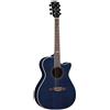 Eko Chitarra acustica elettrificata Eko NXT A100CE see through blue cassa stretta