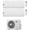 LG CLIMATIZZATORE DUALSPLIT LG DUALCOOL LIBERO SMART 9000+12000 BTU INVERTER MU2R15 U13 R-32 WIFI CLASSE A++/A+