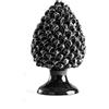 BEVILACQUA PIGNA DECORATIVA, CERAMICA SICILIANA NERO, XXS - h 15 x L 10 cm