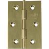Amig - Confezione da 2 cerniere fisse in ottone senza estremità - 60 x 40 mm - Modello 1002 - Finitura lucida Vernice - Canto quadrato - Profilo laminato - Facile installazione e utilizzo - Fai da te