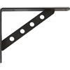 Amig - Staffa per mensole a muro | Supporti per Mensole | Reggimensola | Staffe per mensole in Acciaio | Colore: Nero | Dimensioni: 250 x 195 | Peso max: 330 kg