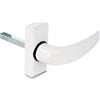 Amig - Maniglia con rosetta - Modello Delta - Realizzata in alluminio - Misura: 121 x 72 mm - Quadrato di 8 mm - Bianco