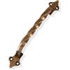 Amig - Maniglie per Mobili - Modello 1002 - Acciaio - Ferramenta Rustica - 182 mm - Senza Piastra - Viti incluse - Finitura: Cuoio