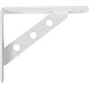 Amig - Staffa per mensole a muro | Supporti per Mensole | Reggimensola | Staffe per mensole in Acciaio | Colore: Bianco | Dimensioni: 250 x 195 | Peso max: 330 kg