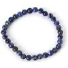 Treasure Bay Bracciale da donna fatto a mano con pietre preziose da 6 mm | Braccialetto con gemme di cristallo curativo con perline di stress e ansia | Bracciali estensibili (Sodalite blu)