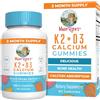 MaryRuth Organics, Vitamin D3+K2 Gummis, Pesca, Mango e Albicocca, 60 Gomme, Senza Gelatina, Vegan, Senza Glutine