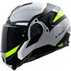 LS2 Advant II FF910 casco modulare grigio opaco giallo