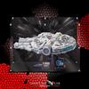 SHOWCASE LAB TECA IN PLEXIGLASS ACRILICO-SHOWCASE-PER LEGO 75375-MILLENNIUM FALCON-STAR WARS