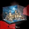 TECA IN PLEXIGLASS ACRILICO-SHOWCASE-PER SET LEGO® 76419-CASTELLO E PARCO DI HOG