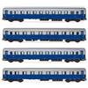 Rivarossi FS 4-UNITS TRENO AZZURRO EPOCA IIIb 1:87