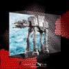 SHOWCASE LAB TECA IN PLEXIGLASS ACRILICO-SHOWCASE-TECA PER LEGO® 75313-AT AT™-STAR WARS™-LS55