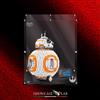 SHOWCASE LAB TECA IN PLEXIGLASS ACRILICO-SHOWCASE-TECA PER LEGO 75187-BB 8 -STAR WARS-DISPLAY
