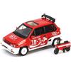 Spark Model HONDA CITY TURBO II COCA COLA WITH MOTOCAMPO LIVERY 1:64