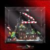 SHOWCASE LAB TECA IN PLEXIGLASS ACRILICO-SHOWCASE-TECA PER LEGO 21322-PIRATI DI BARRACUDA BAY