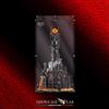 TECA IN PLEXIGLASS ACRILICO-SHOWCASE-PER SET LEGO 10333-BARAD DUR - LOTR