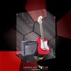 SHOWCASE LAB TECA IN PLEXIGLASS ACRILICO-SHOWCASE-TECA PER LEGO® 21329-FENDER STRATOCASTER
