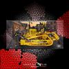 SHOWCASE LAB TECA IN PLEXIGLASS ACRILICO-SHOWCASE-TECA PER LEGO 42131-BULLDOZER CAT D11-LS54