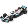 Spark Model MERCEDES F1 W13 LEWIS HAMILTON 2022 N.44 2nd FRENCH GP 1:43