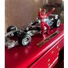 Hotweels Ferrari F2003 Michael Schumacher Six Time World Champion Chromo 1/18