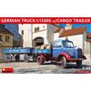 Miniart GERMAN TRUCK L1500S W/CARGO TRAILER KIT 1:35