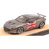 Tecnomodel ASTON MARTIN V12 ZAGATO 2012 SILVERGUN W/ENGLAND FLAG ED.LIM.PCS 10 1