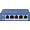 Hikvision Switch Hikvision Digital Technology Gigabit Ethernet 4porte Blu [DS-3E0505P-E/M]