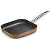 MONIX Copper |Bistecchiera con Righe 28 x 28 cm, Alluminio forgiato