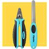 Pettle Tagliaunghie Professionale per Gatti con Protezione di Sicurezza - 100% Senza schegge Grazie alle Lame in Acciaio Inox affilatissime - Tagliaunghie + File di Artigli + e-Book
