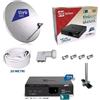 TELE System KIT- SATELLITARE TIVÙSAT DECODER HD + PARABOLA 80CM + LNB + CAVO 20+ SUPPORTO