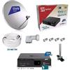 TELE System KIT- SATELLITARE TIVÙSAT DECODER HD + PARABOLA 80CM + LNB + CAVO 20+ SUPPORTO