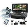 Sistema videosorveglianza 4 Canali Monitor 10,1'' Telecamere e Hard disk 250gb