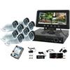 Global security Sistema videosorveglianza Monitor 10,1'' Telecamere e Hard disk 250gb
