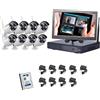 Global Security Shop Kit Videosorveglianza Wifi 3 5 Mpx con Monitor 10 o 13 Pollici e hdd 250 gb