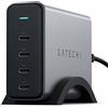 Satechi, Caricabatterie PD da 165 W con 4 comode porte USB-C, Grigio