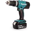 Makita Trapano avvitatore a percussione a batteria MAKITA 18 V 2 batterie 3 Ah 13 mm e