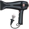 Beurer Asciugacapelli Phon Potenza 2200 Watt 3 Velocità con Funzione Ionica e Riavvolgifilo colore Nero - HC 55 StylePro
