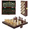 Niwlix Set Di Scacchi Magnetico Pieghevole Portatile In Legno Fatti A Mano 9,5 Pollici