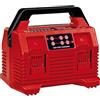 Einhell Originali Einhell Caricabatterie PXC Quattrocharger 4A (18 V, Power X-Change, ricarica parallela di 2x2 batterie, 4 ampere, gestione intelligente della ricarica, modalità refresh, senza batteria)