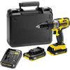 STANLEY FAMTAX Trapano Avvitatore A Percussione 108 W, Nero Giallo, ‎23 x 5.5 x 22 cm 1.8 Kg. FMC625D2-QW