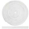 Aerzetix - C71942 - Nastro bordatore sbieco Banda Decorativa 4.5 Metri x 10mm - in Poliestere 50% e Cotone 50% - Colore Bianco - passamaneria gallone Vestiti Cuscini trapunte