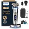 Philips Shaver i9000 Prestige Ultra, rasoio elettrico Wet & Dry, tecnologia Skin IQ Pro, triplo sistema Lift & Cut, lame di precisione NanoTech 360º, 5 modalità di rasatura, modello XP9404/38