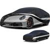 Holthly 10 strati Telo Copriauto per Porsche 911 Carrera Coupé Cabrio 992/991/997/996/993(1966-2025),100% copertura auto impermeabile,Telo Copri Auto per Esterno