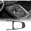 KUNGKIC Pannello del cambio dell'auto in fibra di carbonio Coprire la trasmissione Telaio Sticker Pannello del cambio Interno Decorativo Compatibile con BMW Z4 G29 2019-2023 Accessori Nero