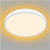 slochi Plafoniera Led Soffitto - 3000K Plafoniere Moderna, 15W 1500LM Super Luminoso Lampada per Bagno Camera da letto Salotti Cucina Cantina Ø18 cm