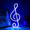 AOOTE Insegna al Neon LED, Targa al neon con nota musicale, Luce a LED Alimentata a Batteria/USB, LED Insegna con Luce al Neon, Kids Room Party Festive Decor Luci al Neon