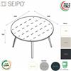 SEIPO VERTEX tavolo riunione ELEGANTE piano rotondo in HPL Seipo P. 1200 - VX.0297