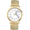 Silverora Orologi Donna Uomo Elastico: Analogici Quarzo Coppia Orologi Con Numeri Romani Impermeabile Cinturino In Acciaio Inossidabile Orologi Da Uomo Orologi Da Donna Regali, Uomo bianco oro,