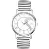 Silverora Orologi Donna Uomo Elastico: Analogici Quarzo Coppia Orologi Con Numeri Romani Impermeabile Cinturino In Acciaio Inossidabile Orologi Da Uomo Orologi Da Donna Regali, Uomo bianco argento,